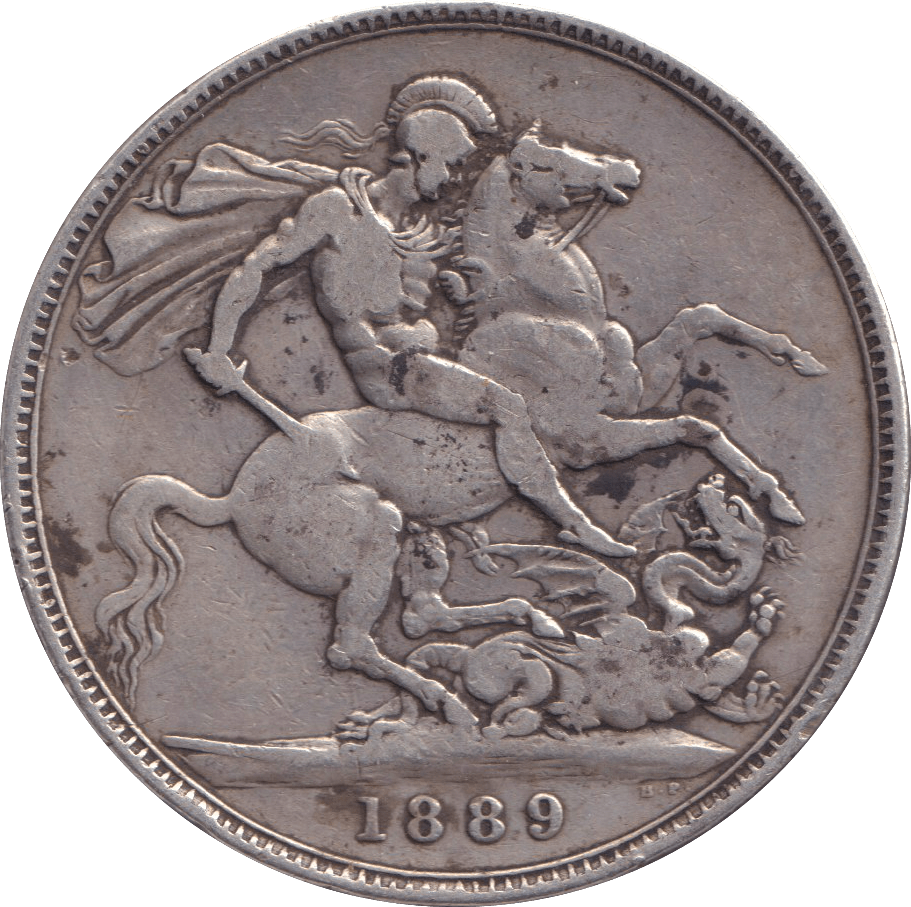 1889 CROWN ( FINE ) - CROWN - Cambridgeshire Coins