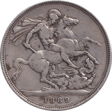 1889 CROWN ( FINE ) - CROWN - Cambridgeshire Coins