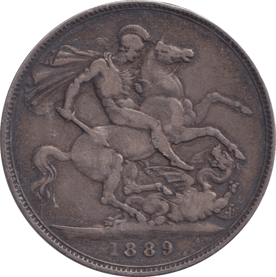 1889 CROWN ( FINE ) - CROWN - Cambridgeshire Coins