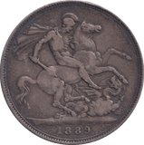 1889 CROWN ( FINE ) - CROWN - Cambridgeshire Coins