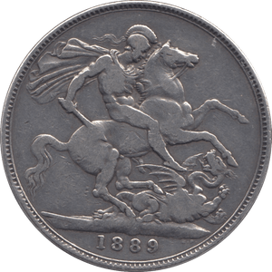 1889 CROWN ( FINE ) - CROWN - Cambridgeshire Coins