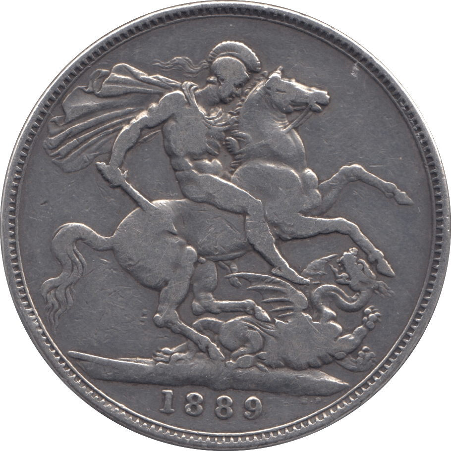 1889 CROWN ( FINE ) - CROWN - Cambridgeshire Coins