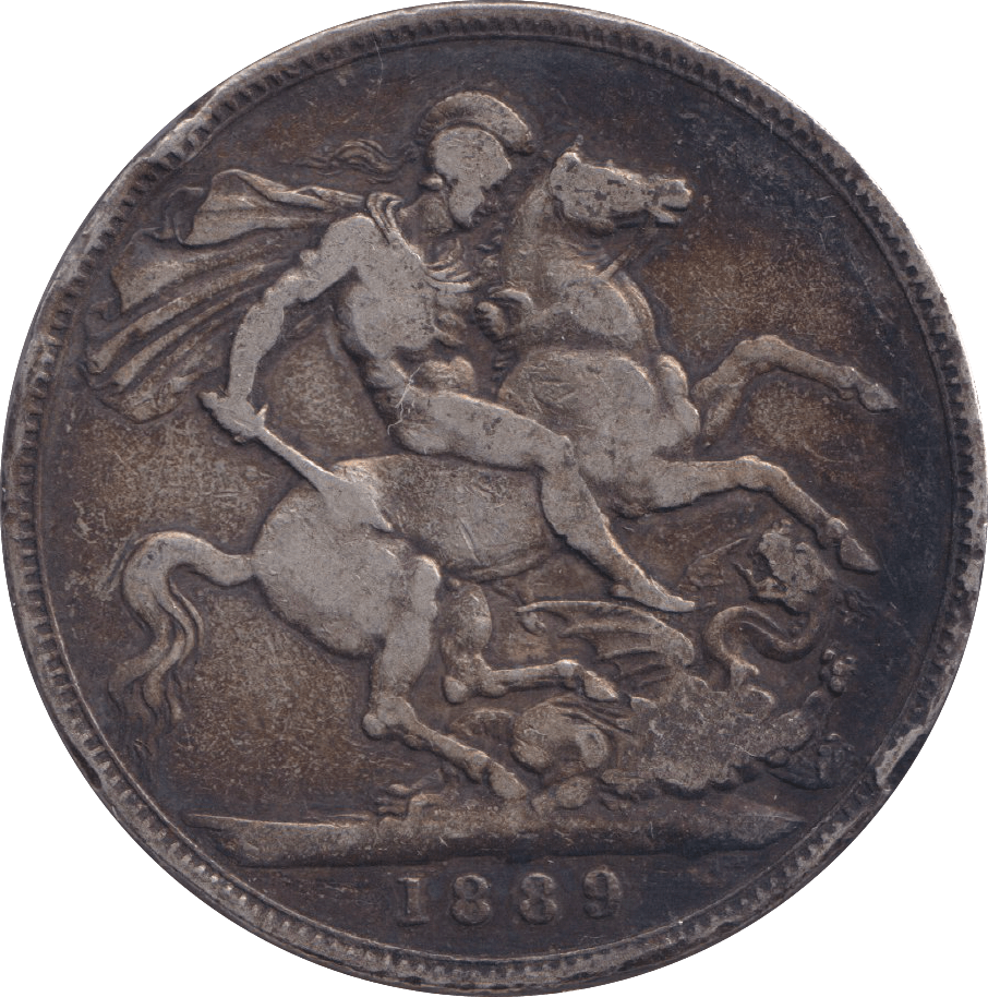 1889 CROWN ( FINE ) - CROWN - Cambridgeshire Coins