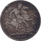 1889 CROWN ( FINE ) - CROWN - Cambridgeshire Coins