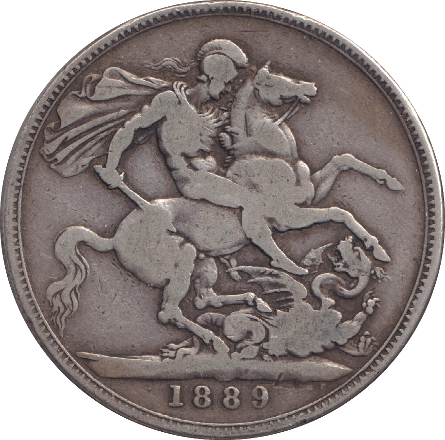 1889 CROWN ( FINE ) - CROWN - Cambridgeshire Coins