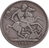 1889 CROWN ( FINE ) - CROWN - Cambridgeshire Coins