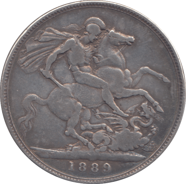 1889 CROWN ( FINE ) - CROWN - Cambridgeshire Coins