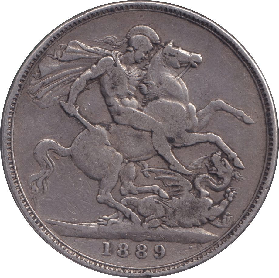 1889 CROWN ( FINE ) - CROWN - Cambridgeshire Coins