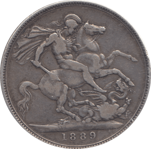 1889 CROWN ( FINE ) - CROWN - Cambridgeshire Coins