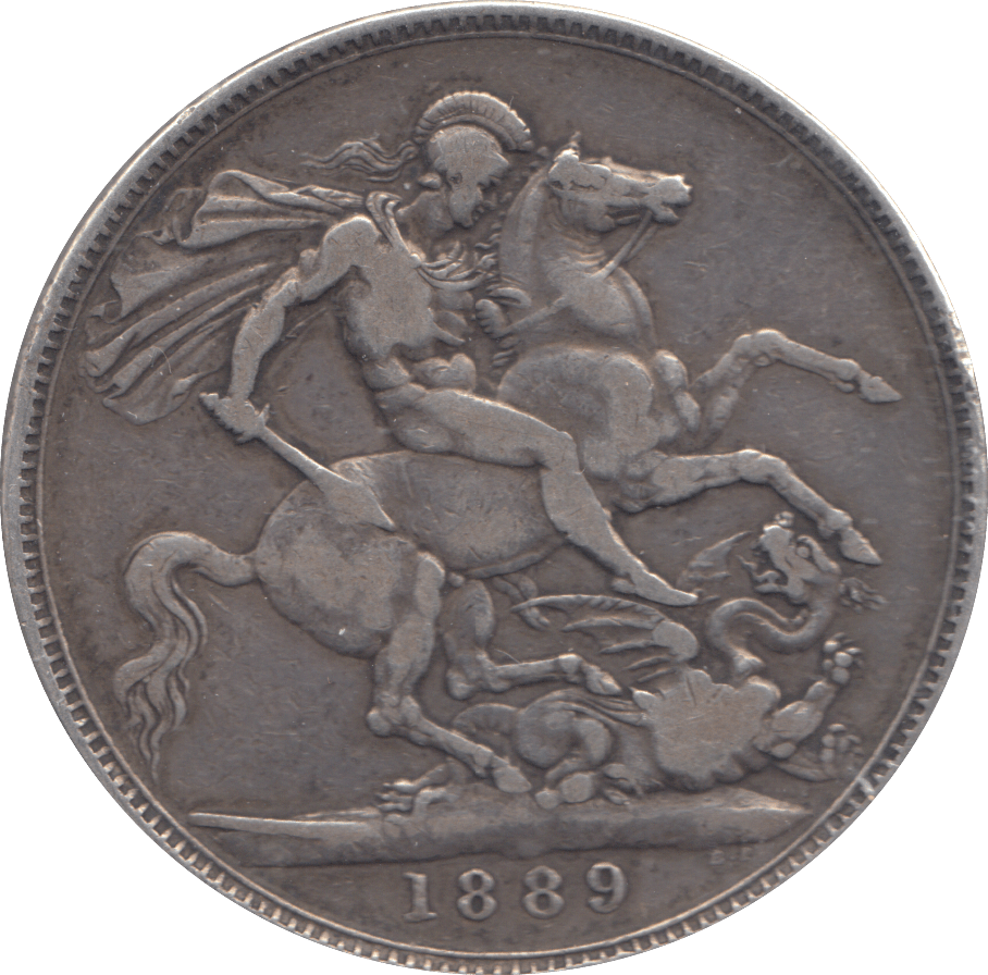 1889 CROWN ( FINE ) - CROWN - Cambridgeshire Coins