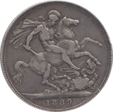 1889 CROWN ( FINE ) - CROWN - Cambridgeshire Coins