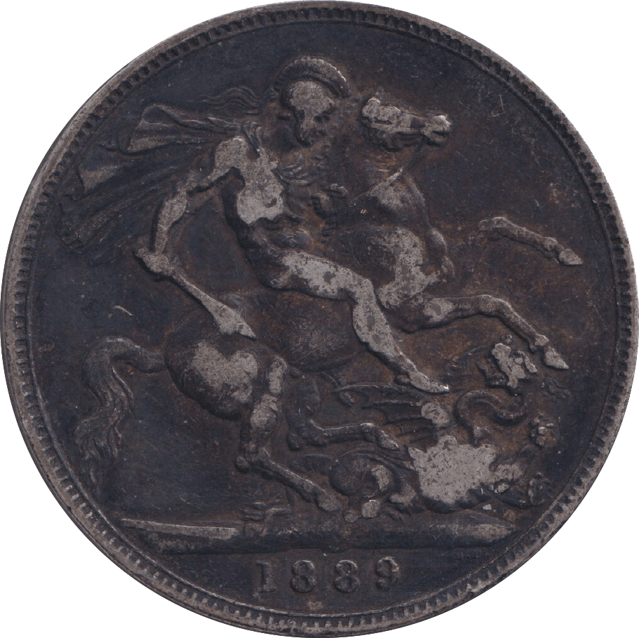 1889 CROWN ( FINE ) - CROWN - Cambridgeshire Coins