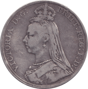 1889 CROWN ( FINE ) - CROWN - Cambridgeshire Coins