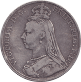 1889 CROWN ( FINE ) - CROWN - Cambridgeshire Coins