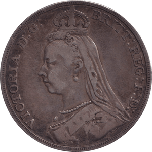 1889 CROWN ( FINE ) - CROWN - Cambridgeshire Coins