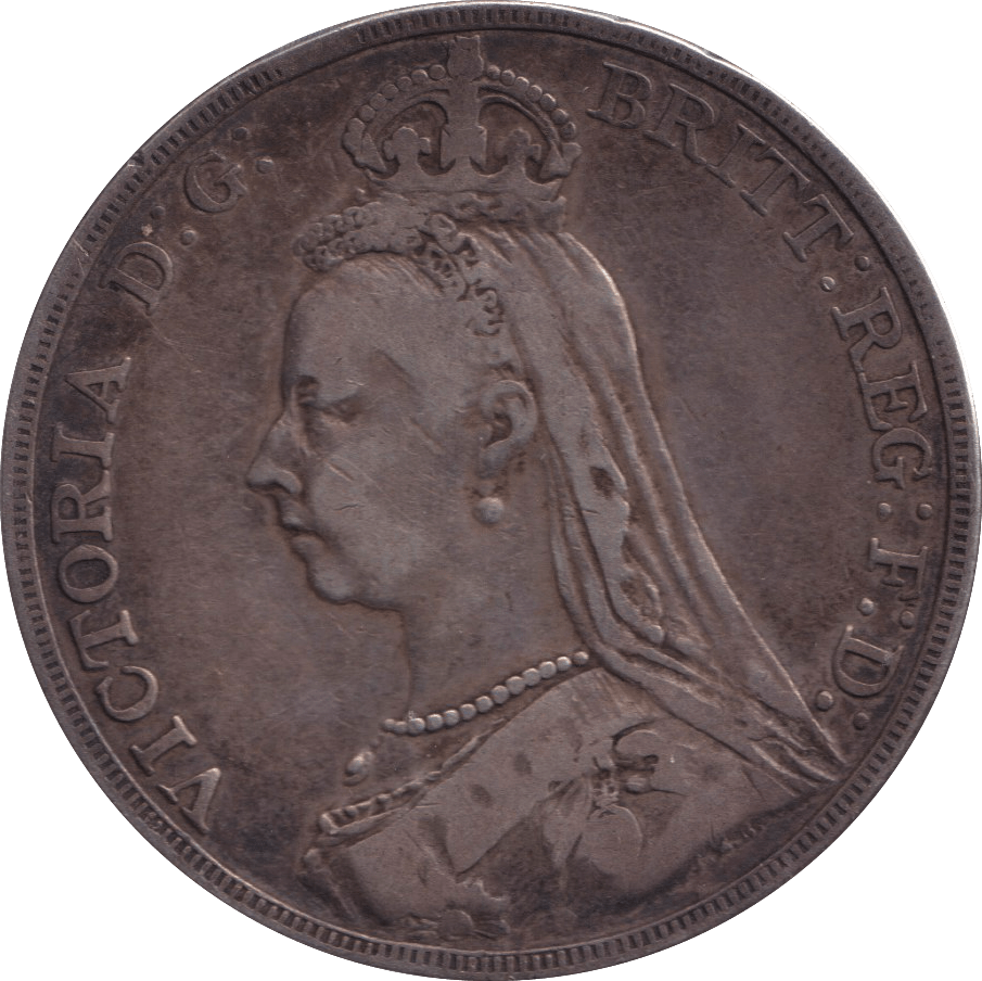 1889 CROWN ( FINE ) - CROWN - Cambridgeshire Coins