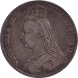 1889 CROWN ( FINE ) - CROWN - Cambridgeshire Coins