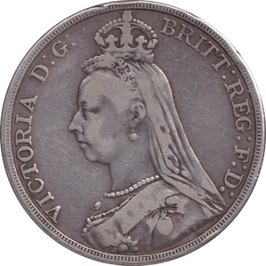 1889 CROWN ( FINE ) - CROWN - Cambridgeshire Coins