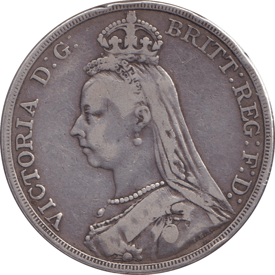 1889 CROWN ( FINE ) - CROWN - Cambridgeshire Coins