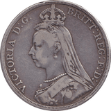 1889 CROWN ( FINE ) - CROWN - Cambridgeshire Coins