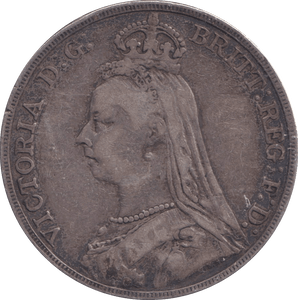 1889 CROWN ( FINE ) - CROWN - Cambridgeshire Coins