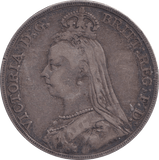 1889 CROWN ( FINE ) - CROWN - Cambridgeshire Coins