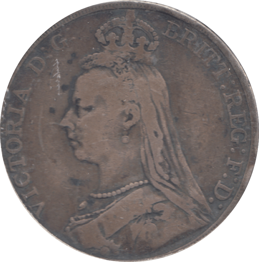 1889 CROWN ( FINE ) - CROWN - Cambridgeshire Coins