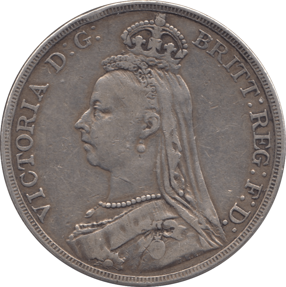 1889 CROWN ( FINE ) * - CROWN - Cambridgeshire Coins
