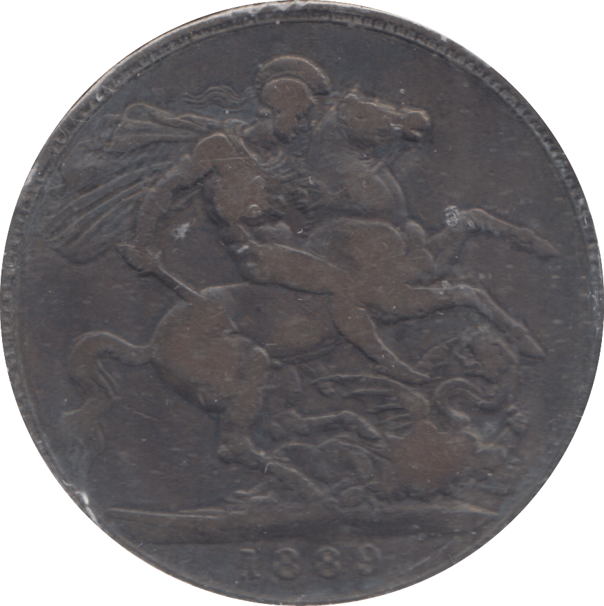 1889 CROWN ( FINE ) - CROWN - Cambridgeshire Coins