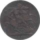 1889 CROWN ( FINE ) - CROWN - Cambridgeshire Coins