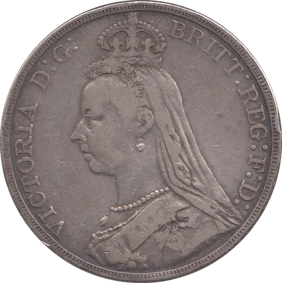 1889 CROWN ( FINE ) - CROWN - Cambridgeshire Coins