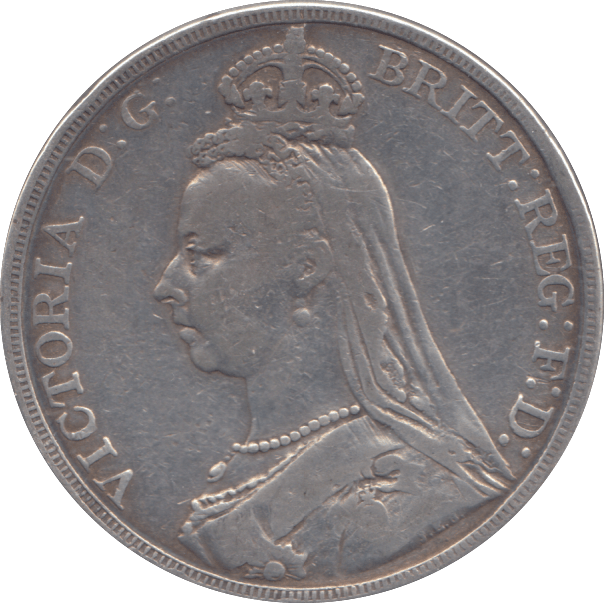 1889 CROWN ( FINE ) - CROWN - Cambridgeshire Coins
