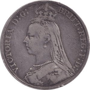 1889 CROWN ( FINE ) - CROWN - Cambridgeshire Coins