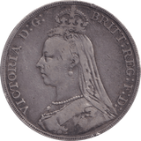 1889 CROWN ( FINE ) - CROWN - Cambridgeshire Coins