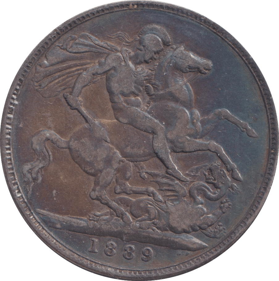 1889 CROWN ( FINE ) - CROWN - Cambridgeshire Coins