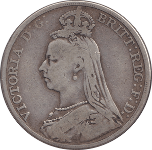 1889 CROWN ( FINE ) - CROWN - Cambridgeshire Coins