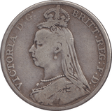 1889 CROWN ( FINE ) - CROWN - Cambridgeshire Coins