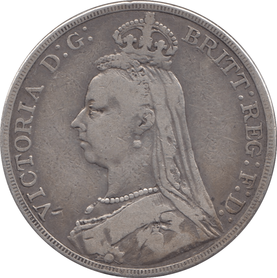 1889 CROWN ( FINE ) - CROWN - Cambridgeshire Coins