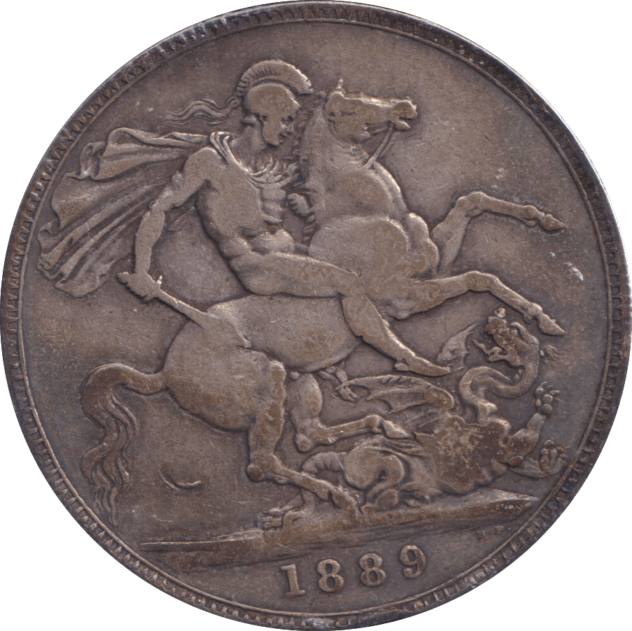 1889 CROWN ( FINE ) - CROWN - Cambridgeshire Coins