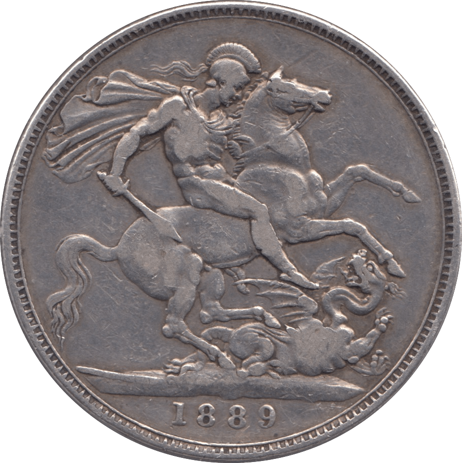 1889 CROWN ( FINE ) - CROWN - Cambridgeshire Coins