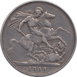 1889 CROWN ( FINE ) - CROWN - Cambridgeshire Coins