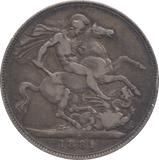 1889 CROWN ( FINE ) - CROWN - Cambridgeshire Coins