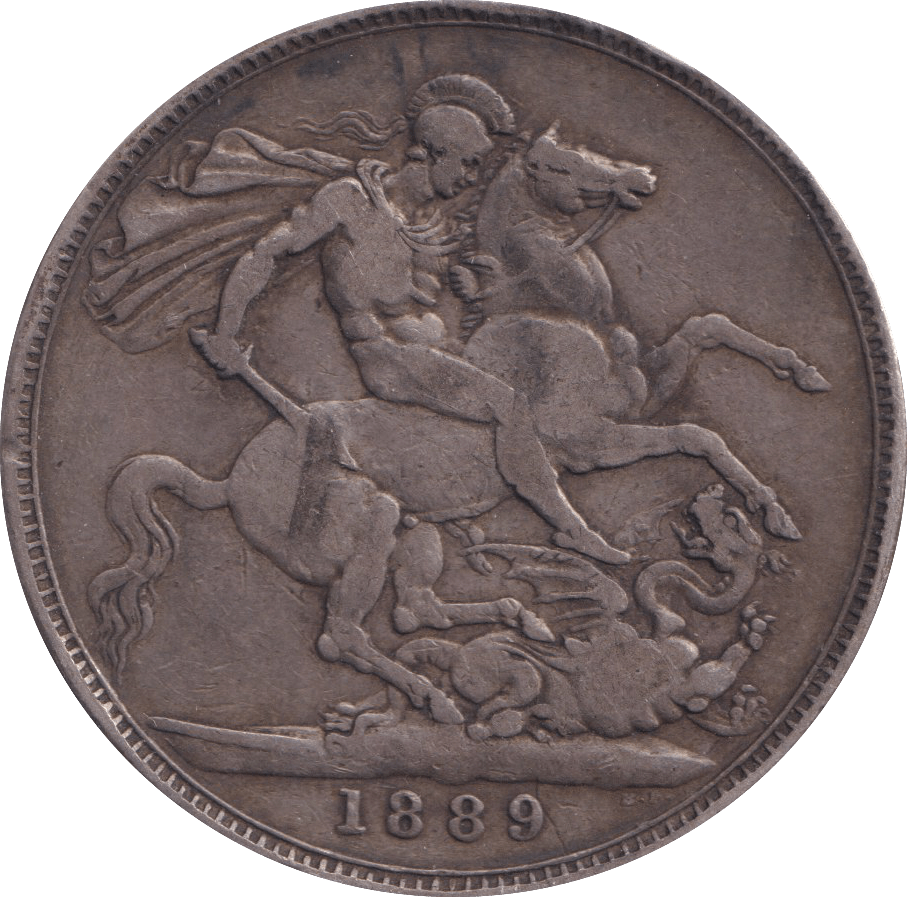 1889 CROWN ( FINE ) - CROWN - Cambridgeshire Coins
