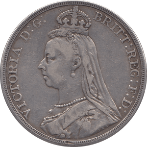 1889 CROWN ( FINE ) - CROWN - Cambridgeshire Coins