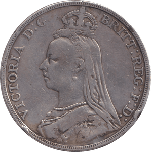 1889 CROWN ( FINE ) - CROWN - Cambridgeshire Coins