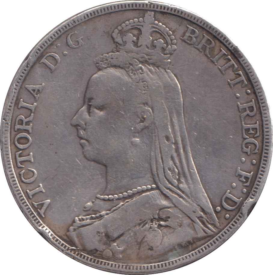 1889 CROWN ( FINE ) - CROWN - Cambridgeshire Coins