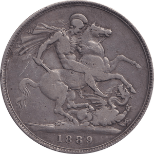 1889 CROWN ( FINE ) - CROWN - Cambridgeshire Coins