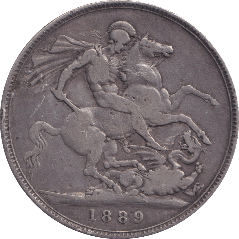 1889 CROWN ( FINE ) - CROWN - Cambridgeshire Coins