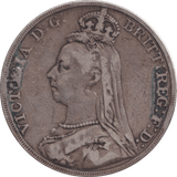 1889 CROWN ( FINE ) - CROWN - Cambridgeshire Coins