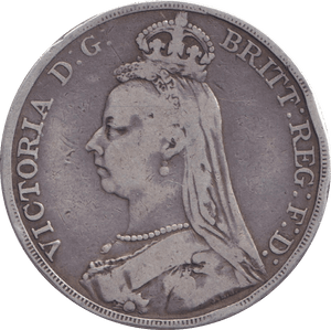 1889 CROWN ( FINE ) - CROWN - Cambridgeshire Coins